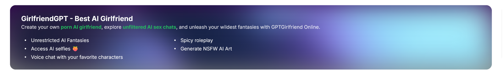 GirlfriendGPT nsfw ai chat